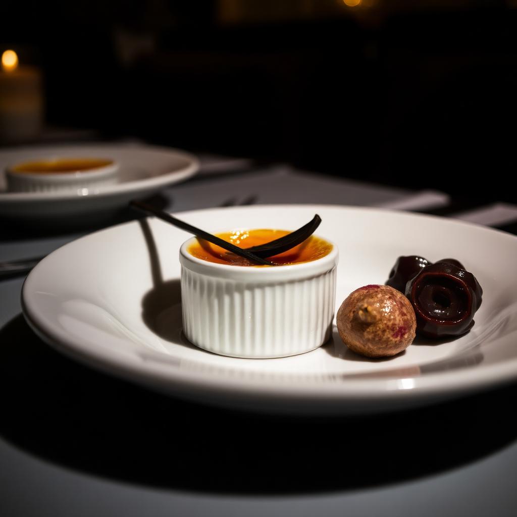 Crème brûlée met vanille