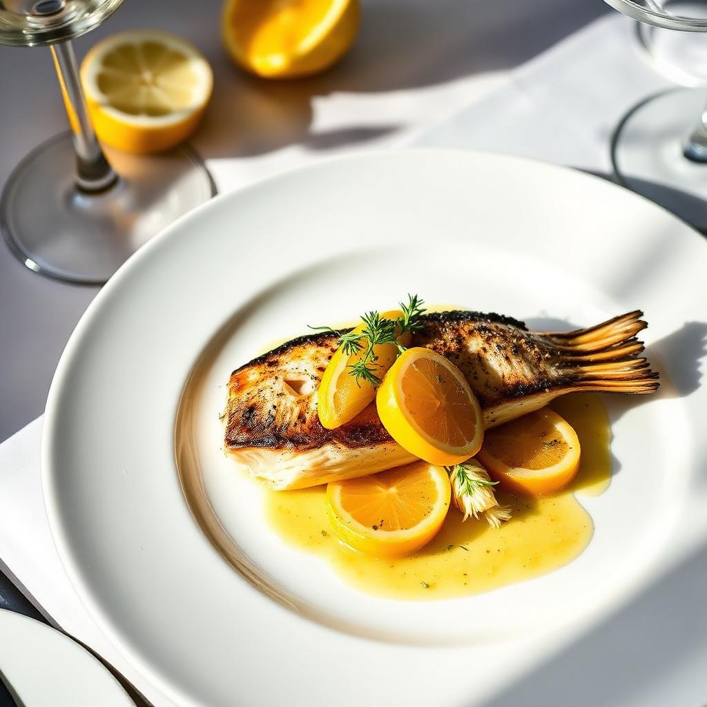 Zeebaars uit de oven met citrus